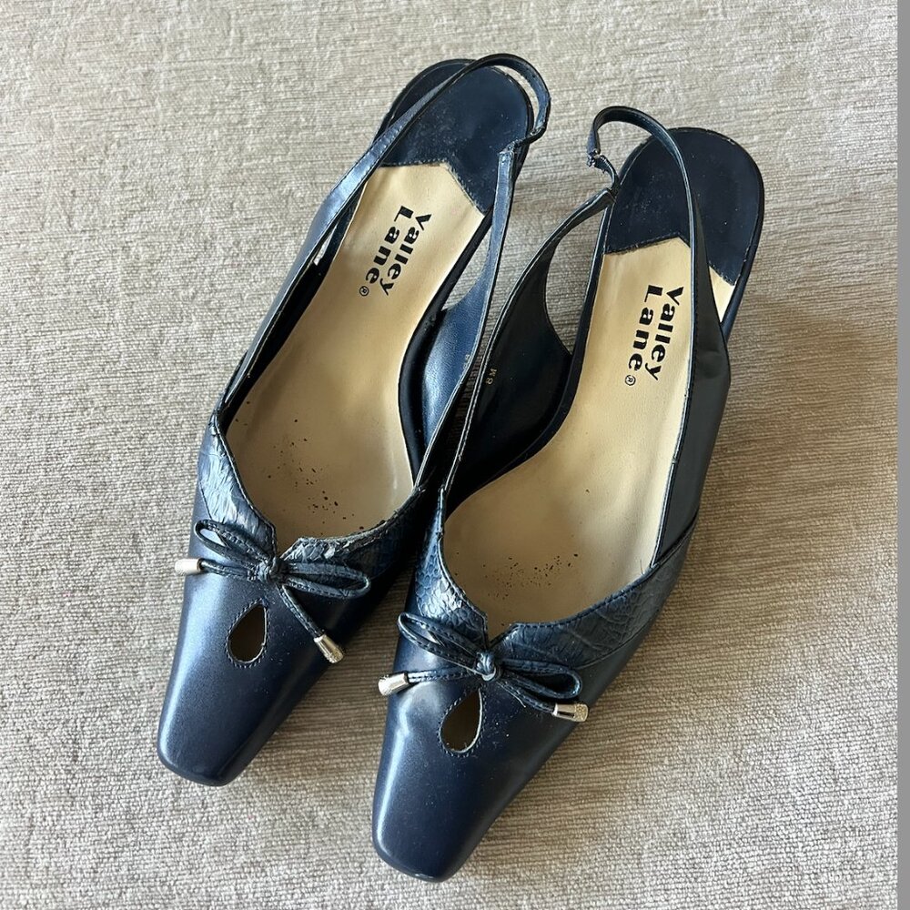 Valley Lane Sling Back Kitten Heels